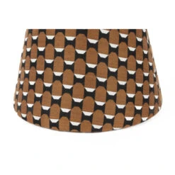 Tabouret Rond En Tissu Géométrique - PIN -Magasin À Domicile tabouret rond tissu geometrique pin 3