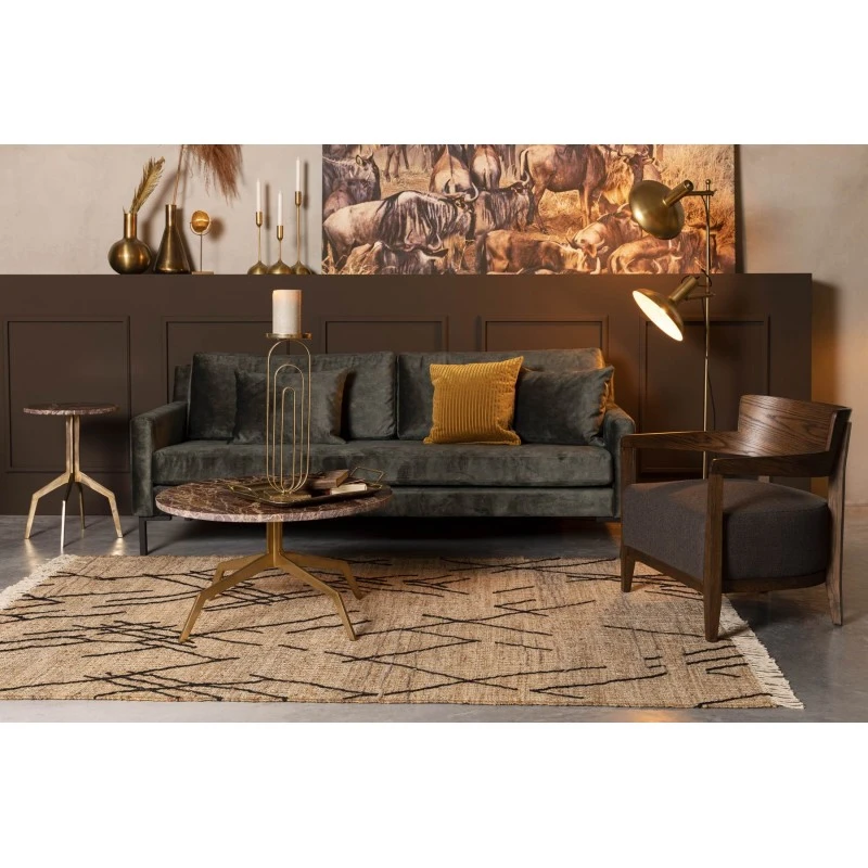 Tapis Beige Ethnique Fait Main SHANK 170X240 - Dutchbone 4 Tapis Beige Ethnique Fait Main SHANK 170X240 - Dutchbone – Image 2