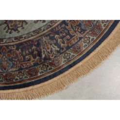 Tapis Raz Rond à Franges 160 Cm - Boite à Design -Magasin À Domicile tapis raz rond a franges 160 cm boite a design 5