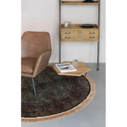 Tapis Raz Rond à Franges 160 Cm - Boite à Design -Magasin À Domicile tapis raz rond a franges 160 cm boite a design 9