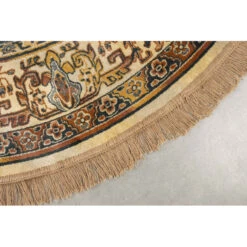 Tapis Raz Rond à Franges 200 Cm - Boite à Design -Magasin À Domicile tapis raz rond a franges 200 cm boite a design 4