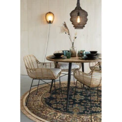 Tapis Raz Rond à Franges 200 Cm - Boite à Design -Magasin À Domicile tapis raz rond a franges 200 cm boite a design 7