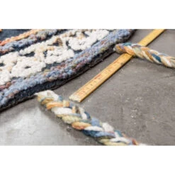 Tapis Rond Ethnique à Frange Pix - Dutchbone -Magasin À Domicile tapis rond ethnique a frange pix dutchbone 5