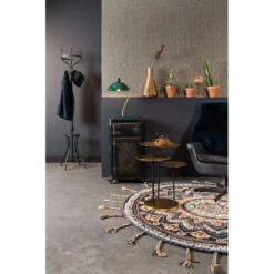 Tapis Rond Ethnique à Frange Pix - Dutchbone -Magasin À Domicile tapis rond ethnique a frange pix dutchbone 8