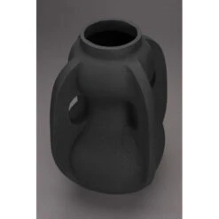 Grand Vase Thiago Noir Terra - Dutchbone -Magasin À Domicile vase thiago noir terra dutchbone 5