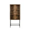 Vitrine En Bois Recyclé Avec Portes Vitrées BERLIN - Dutchbone -Magasin À Domicile vitrine en bois recycle avec portes vitrees berlin dutchbone