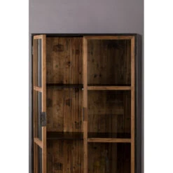 Vitrine En Bois Recyclé Avec Portes Vitrées BERLIN - Dutchbone -Magasin À Domicile vitrine en bois recycle avec portes vitrees berlin dutchbone 5